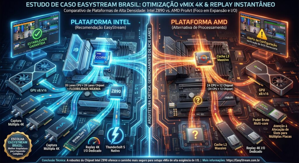 vMix 29 replay e 4k intel e Amd