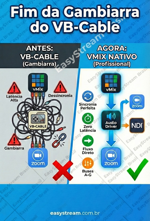vMix sem Gambiarra no audio