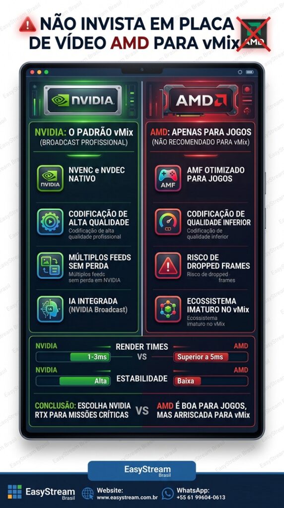 amd nao invista mas nvidia sim