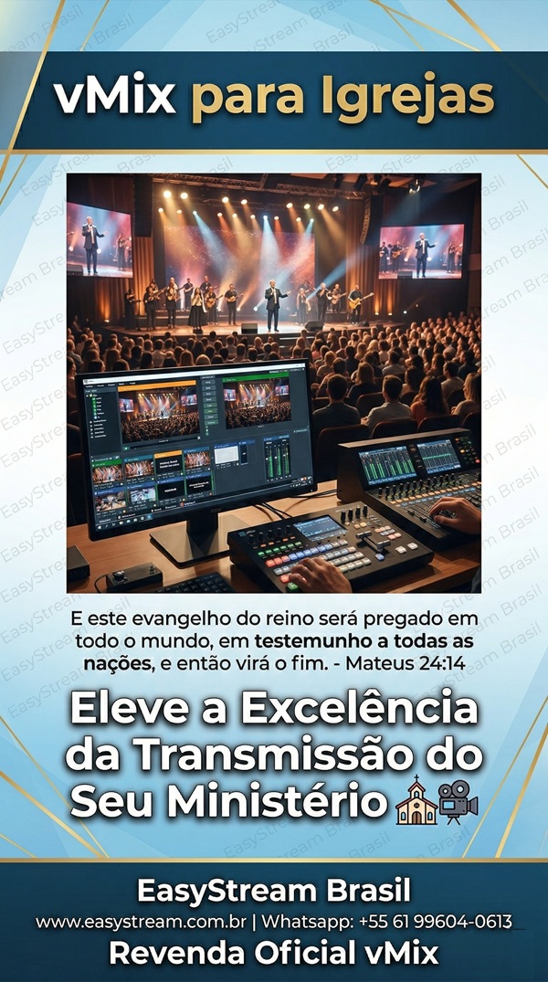 vMix para igrejas promoção site