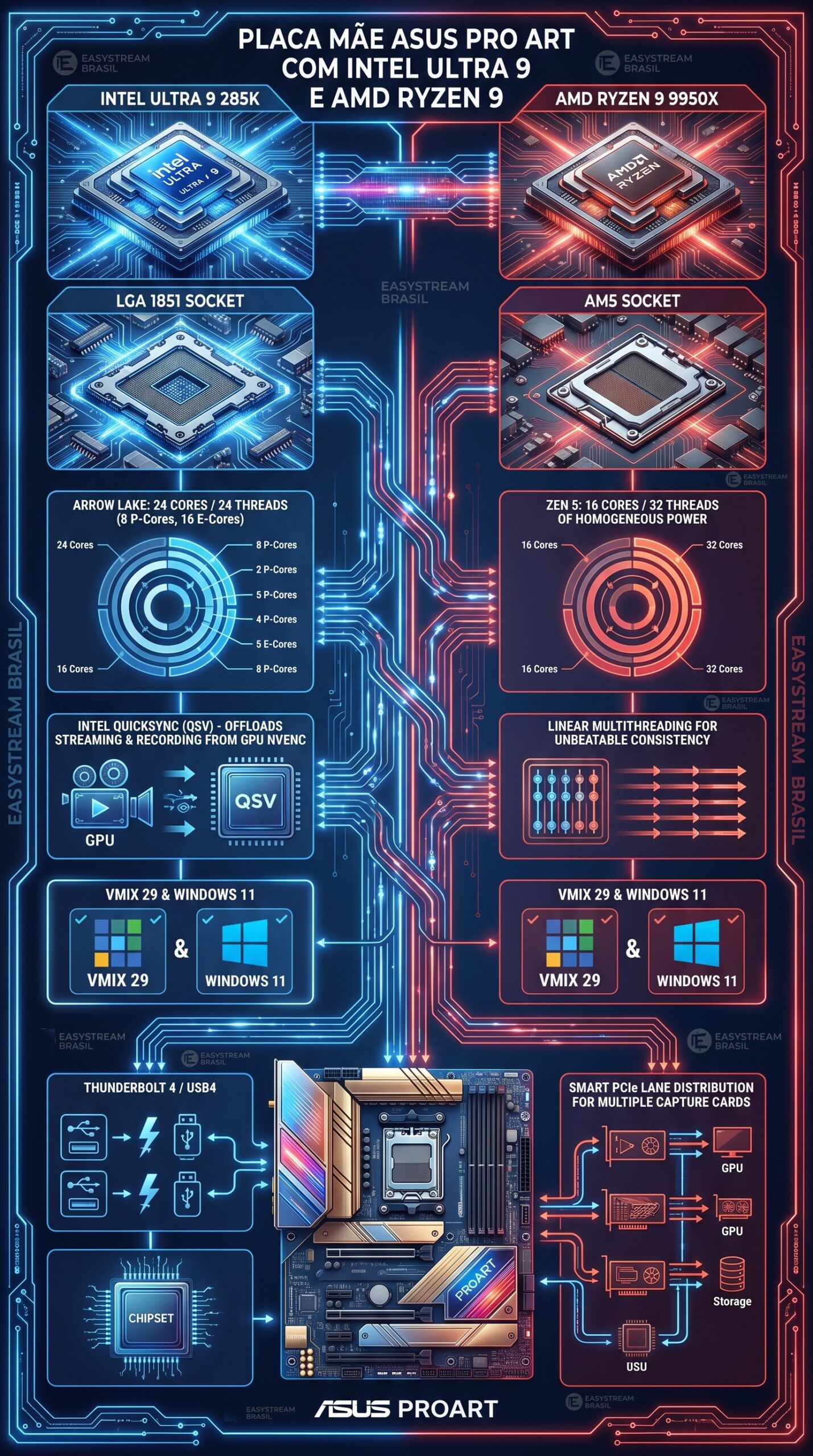 Asus Pro Art com intel e amd site